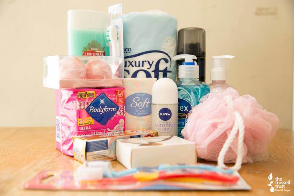 toiletries for food bank donations #FoodBankAdvent