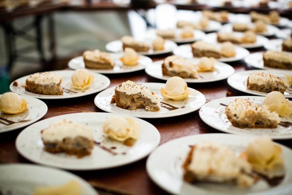 Lots of wedding desserts