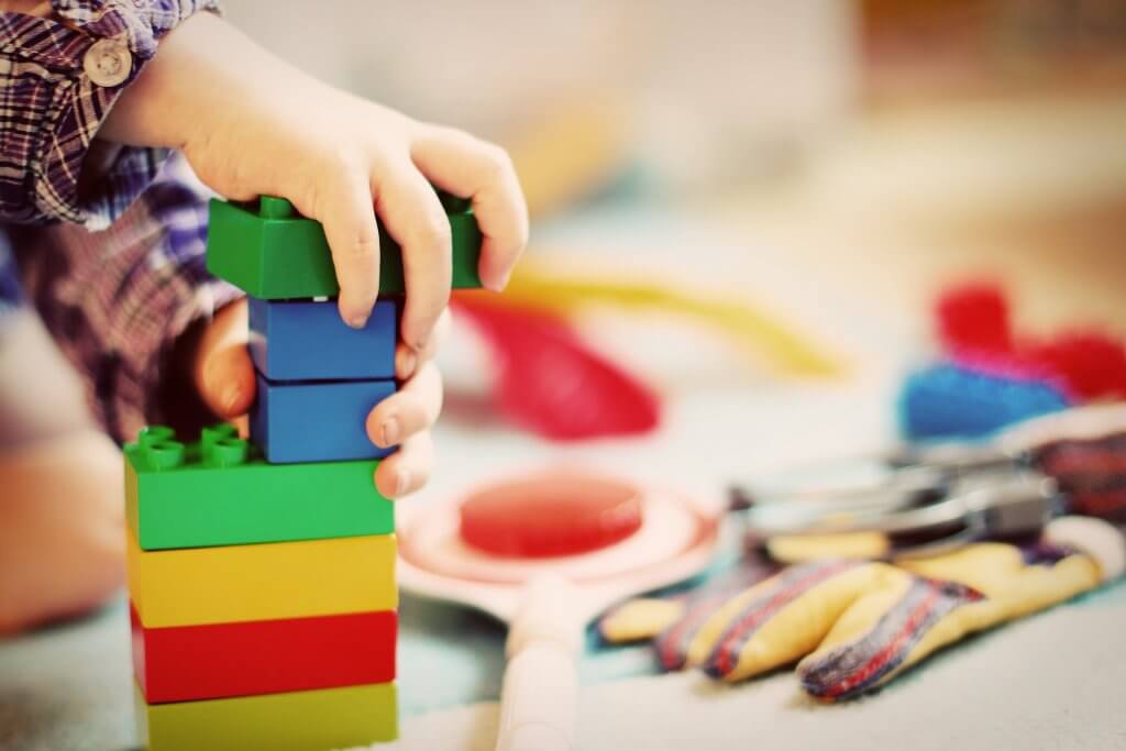 Nursery child building blocks
