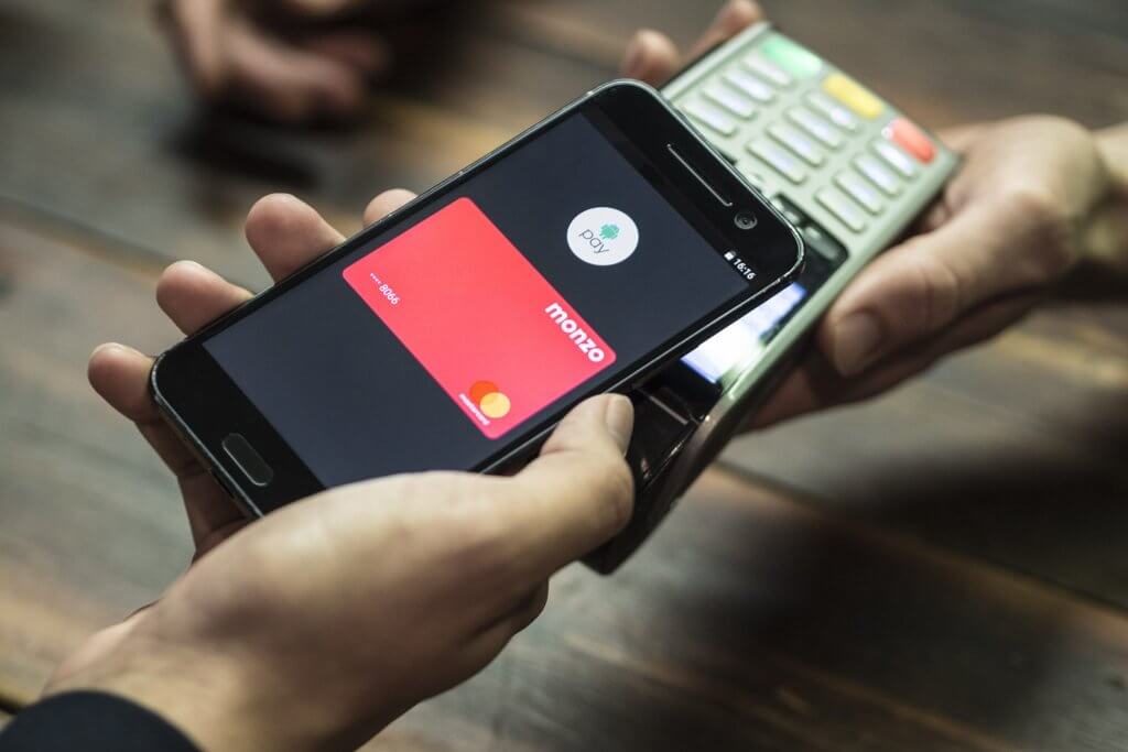 Using Monzo to pay via banking app