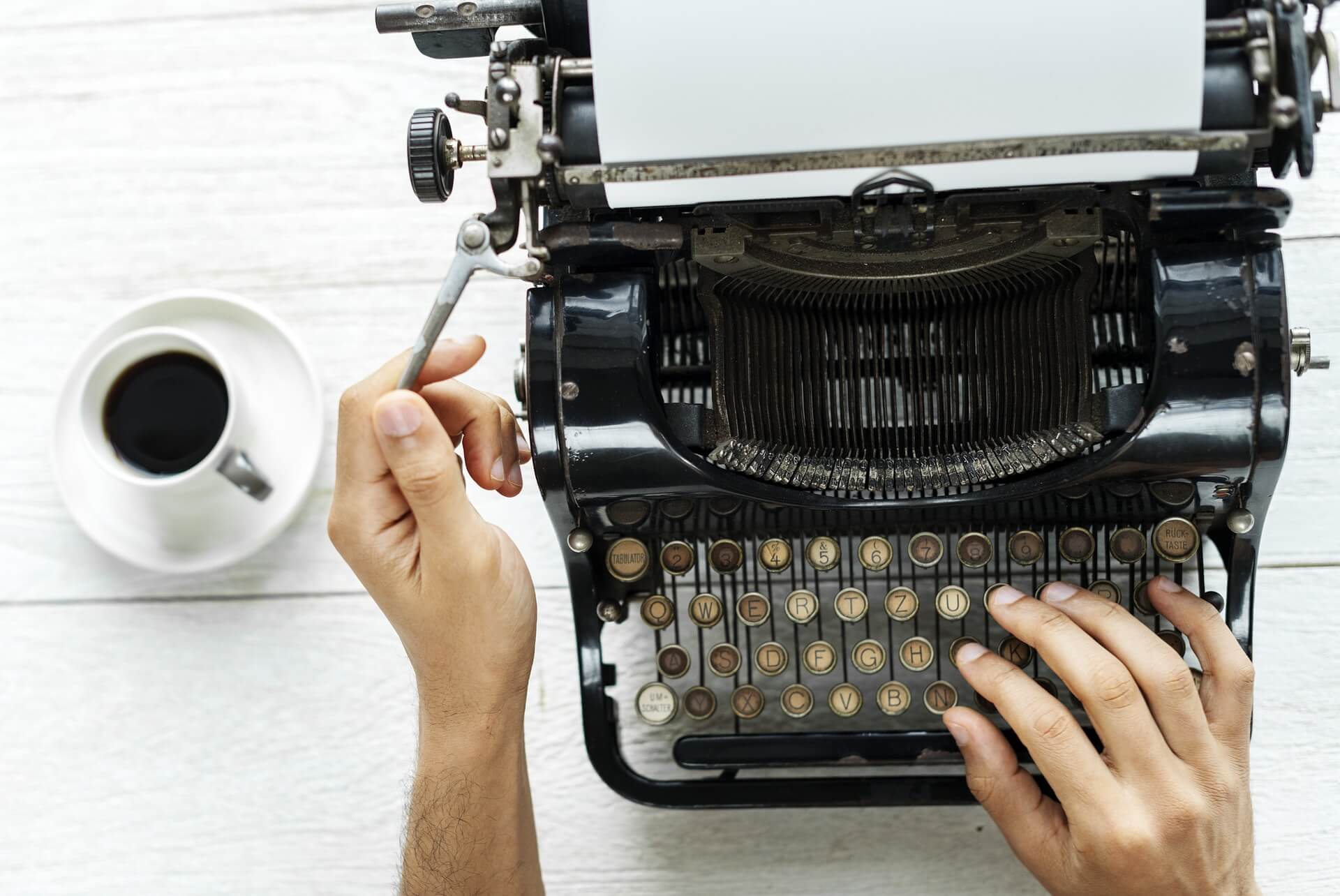 Typewriter - freelance writing