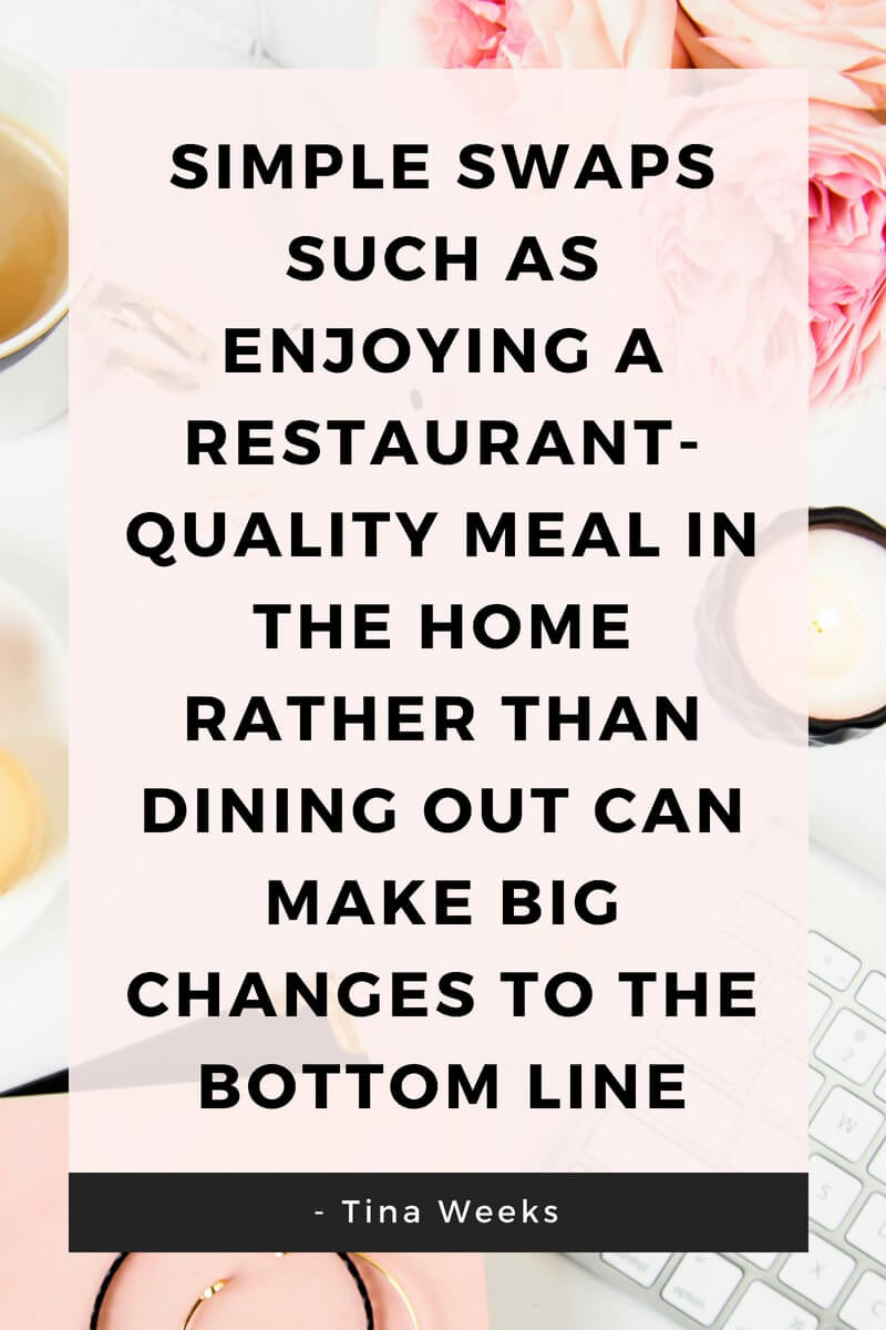 Dine at home to save money graphic