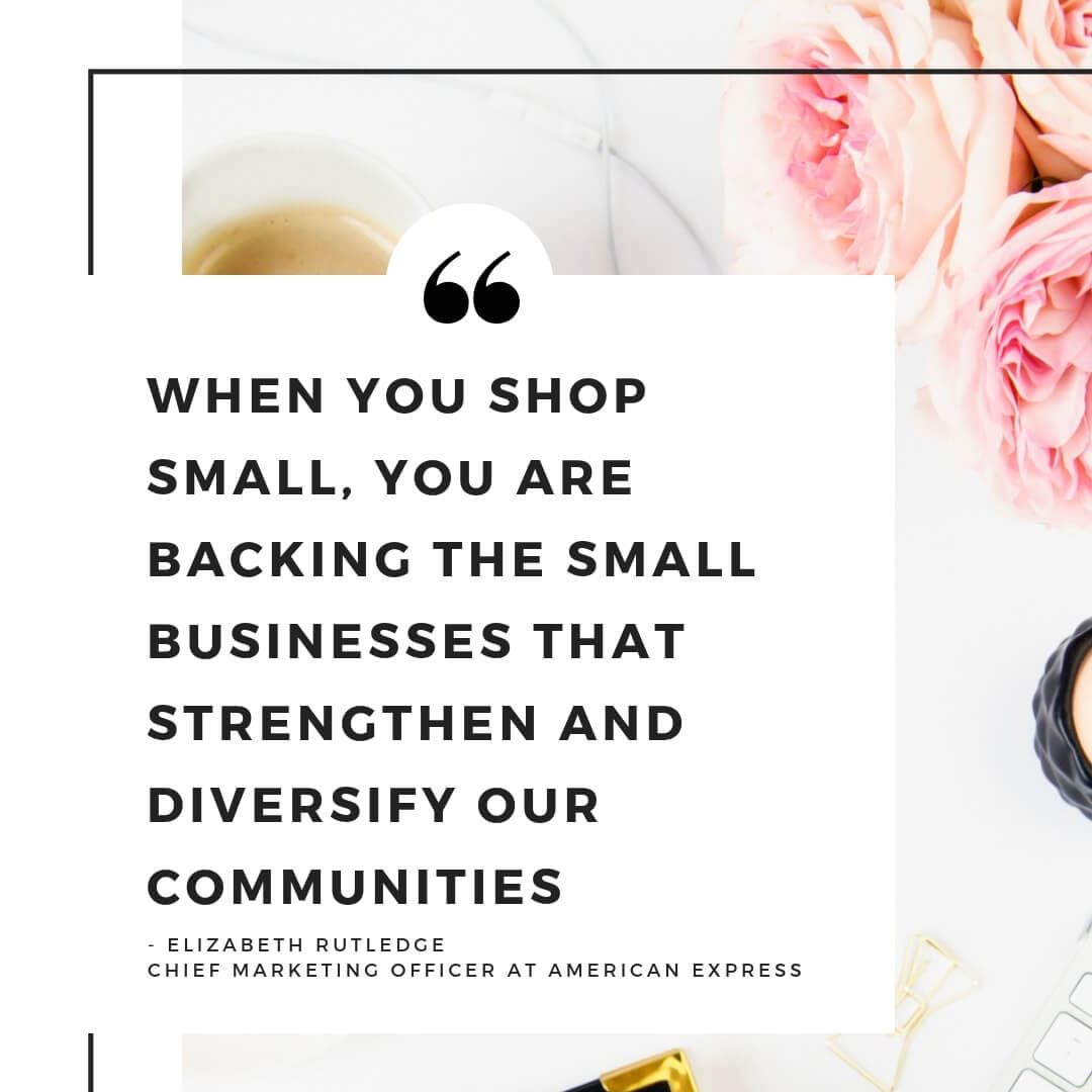 Shop Small with AMEX - quote 