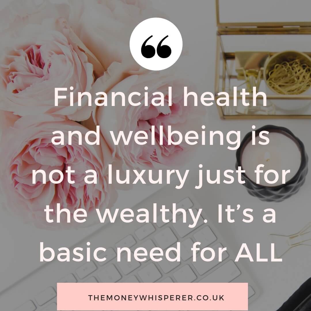 Financial health and wellbeing quote