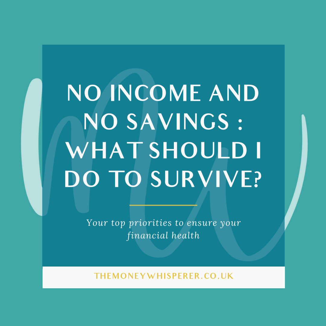 No Income And No Savings : What Should I Do To Survive?
